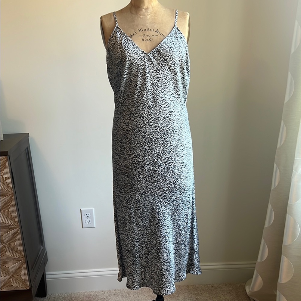 Chic Black and White animal print Dress